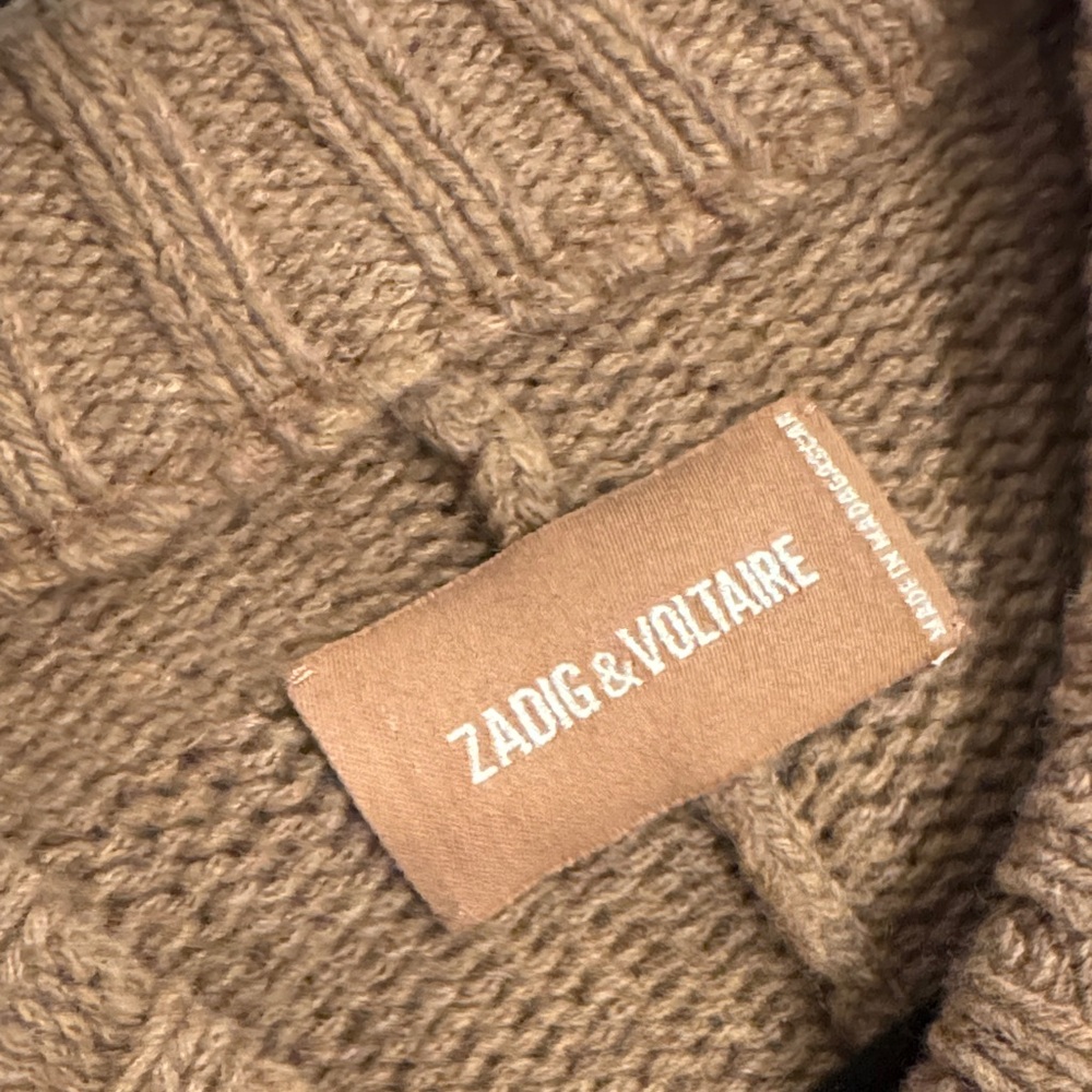 Zadig & Voltaire Tan 'Rock' wool Sweater - Picture 7 of 8